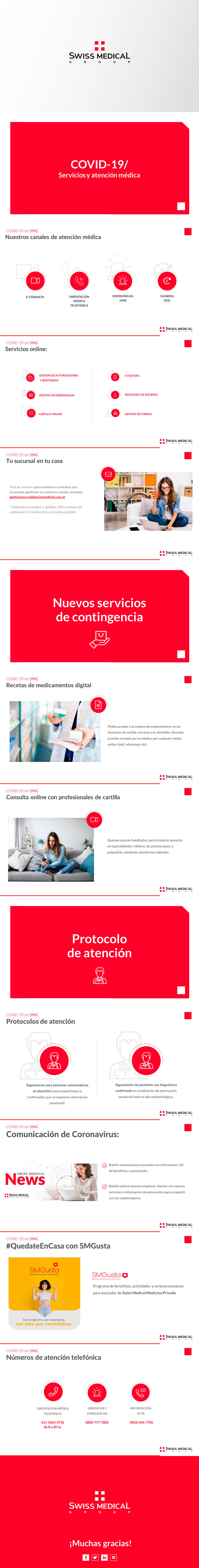 SWISS MEDICAL//Servicios de atención médica