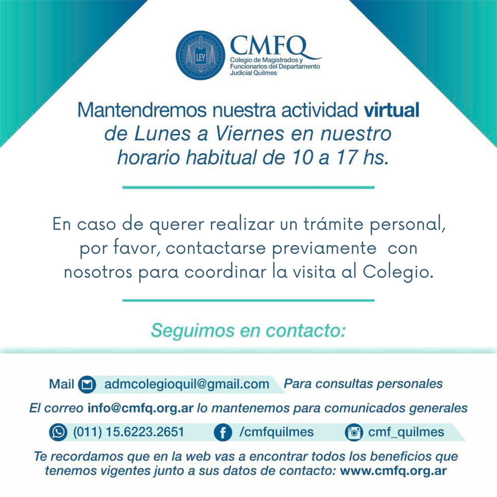 Atención y medios de contacto CMFQ