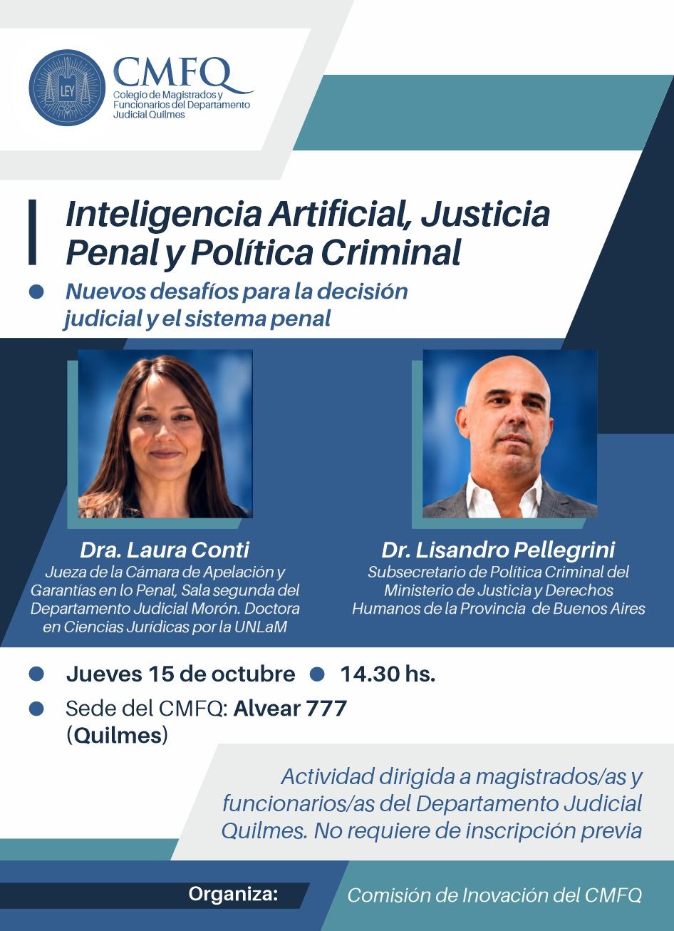 Curso: Inteligencia Artificial, Justicia Penal y Política Criminal