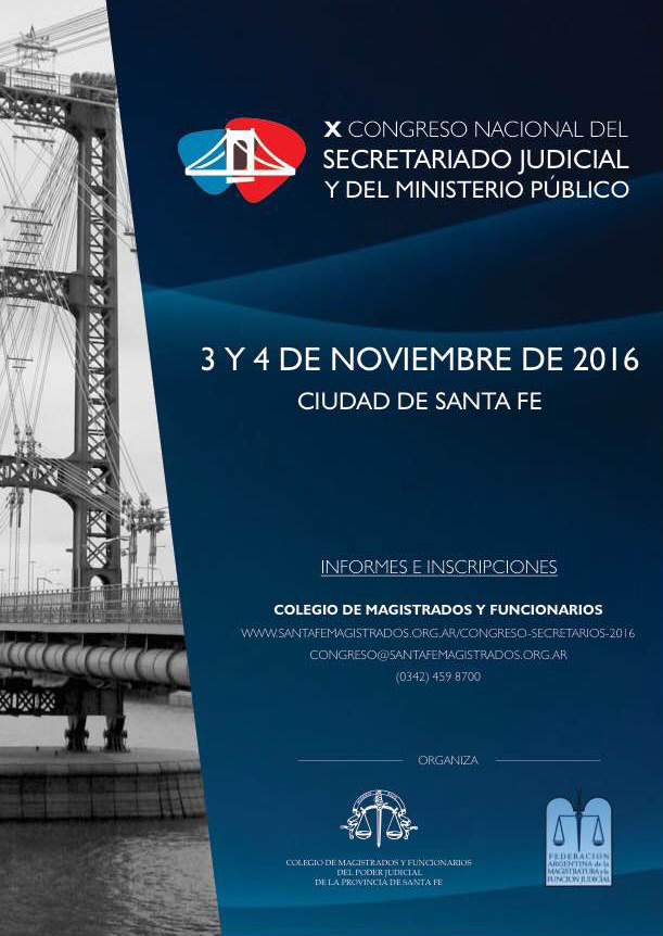 X CONGRESO NACIONAL DEL SECRETARIADO JUDICIAL Y DEL MINISTERIO PÚBLICO